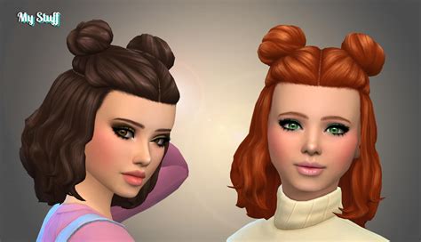 Sims 4 Cc Messy Bun Hair My Xxx Hot Girl