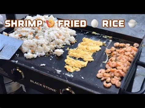 Add the beaten egg and the other cup of milk. ♨️ How To Make Shrimp Fried Rice On A Blackstone Griddle ...