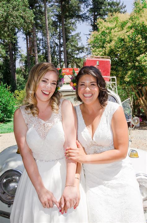 Vibrant California Lesbian Wedding Equally Wed 12 Equally Wed Modern Lgbtq Weddings