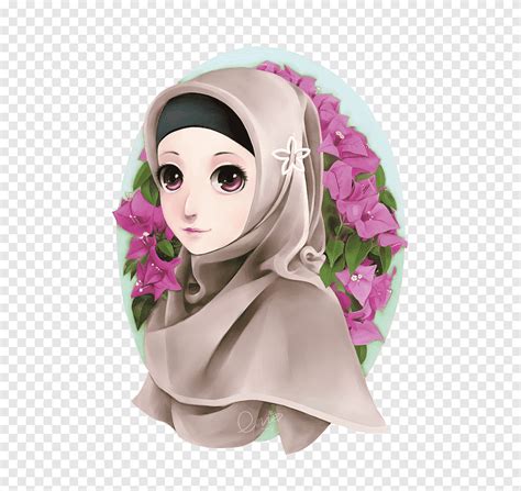 Hajar Ali Hijab Drawing Animated Film Muslim Islam Face Head Png