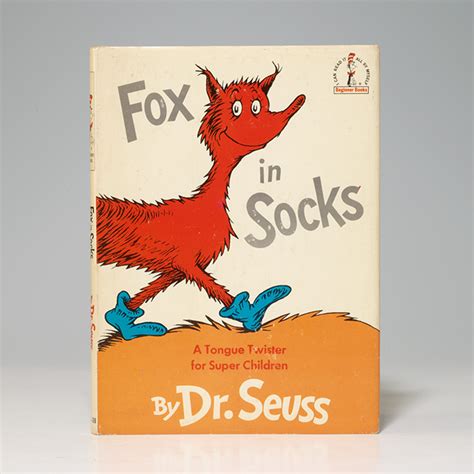 Fox In Socks First Edition Dr Seuss Bauman Rare Books