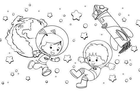 Coloriage Espace  100 Coloriages à imprimer sur Wonderday.com