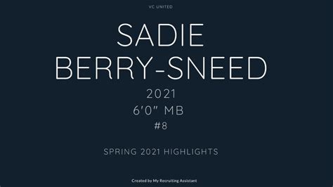 Sadie Berry Sneed 60 2021 Mb Youtube