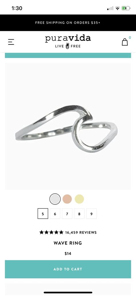 Wave Ring Color Options Silver Bracelet Bracelets Rings Shopping