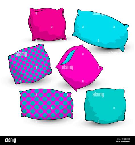 Cotton Pillows Stock Vector Images Alamy