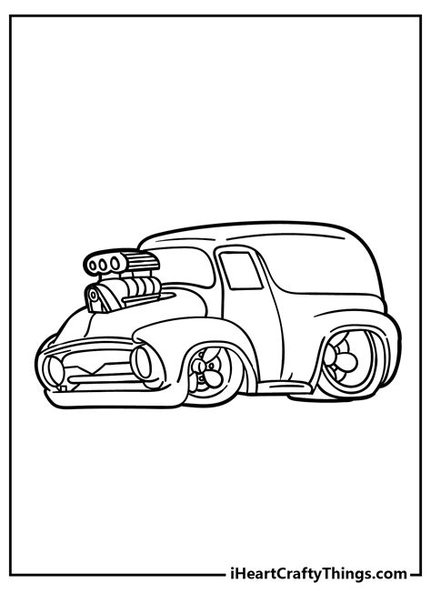 Hot Rod Coloring Pages In 2022 Hot Rods Coloring Pages Classic Hot Rod