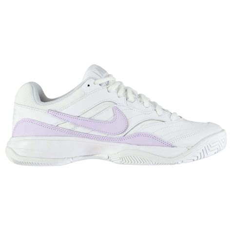 Womens Nike Court Lite Tennis Shoes Whiteviolet Trainers Nielsen Animal