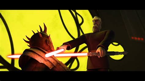 Star Wars The Clone Wars Count Dooku Trainiert Savage Opress Youtube