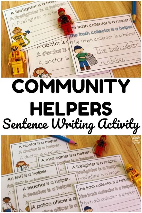 Helping Hands Community Helpers Writing Activity Community Helpers