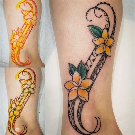 Hawaiian Flower Foot Tattoo Designs Best Flower Site