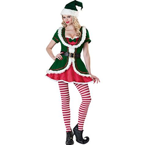 Sexy Elf Santa Gnome Xmas Fancy Dress Costume Christmas 6 10 Uk Gnomelands