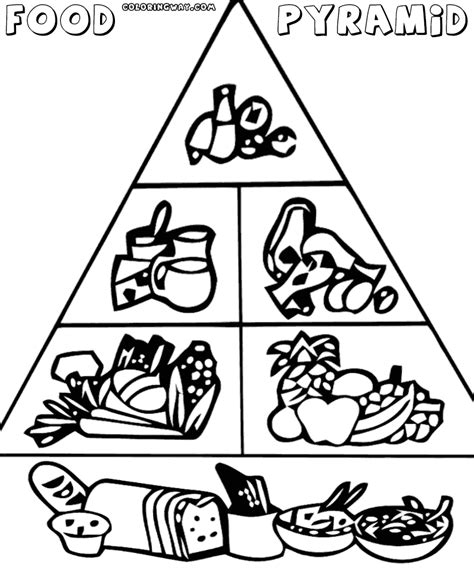 Food pyramid coloring page for preschoolers home. Food pyramid coloring pages | Coloring pages to download ...