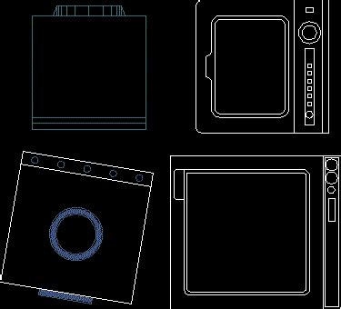 Washing Machine DWG Block For AutoCAD Designs CAD