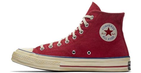 Converse Chuck 70 Vintage Canvas High Top Shoe In Red For Men Lyst