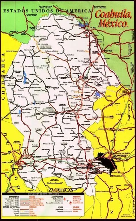 Mapa De Coahuila Con Nombres Imagui