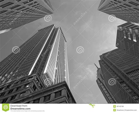 Philadelphia Skyscrapers Black And White Editorial Stock