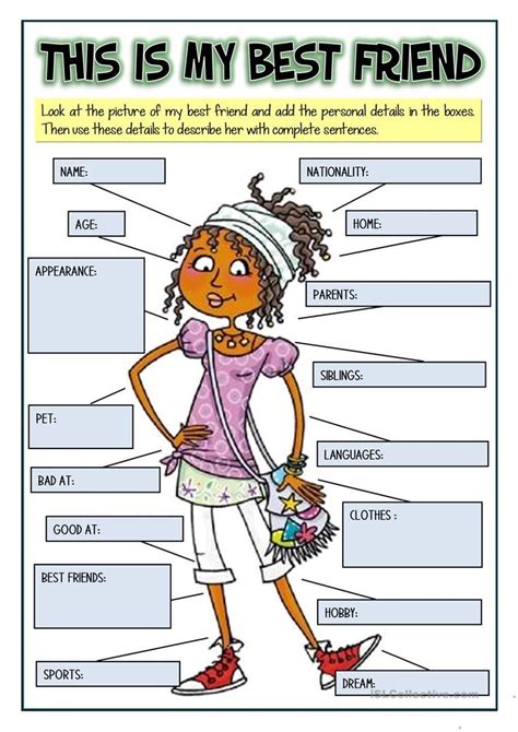 Qualities Of A Good Friend Worksheet