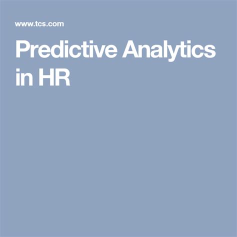 Predictive Analytics In Hr Predictive Analytics White Paper Predictions Beliefs Innovation