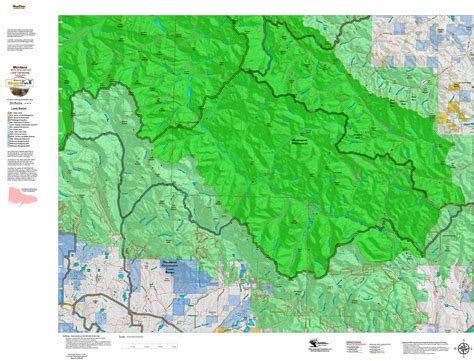 Montana Mule Deer District Land Ownership Maps Hunt Data