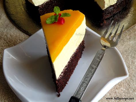 Eggless Mango Mousse Cake ~ Full Scoops A Food Blog With Easysimple And Tasty Recipes
