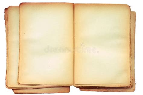 Vieux Livre Ouvert Aux Deux Pages Blanc Photo Stock Image Du