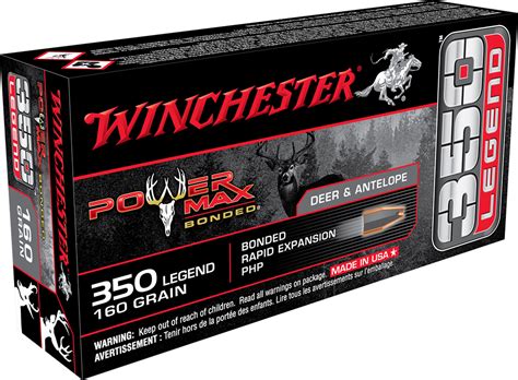 Winchester Ammo X3501bp Power Max Bonded 350 Legend 160 Gr