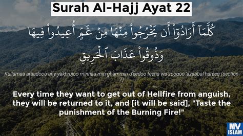 Surah Al Hajj Ayat 22 2222 Quran With Tafsir My Islam