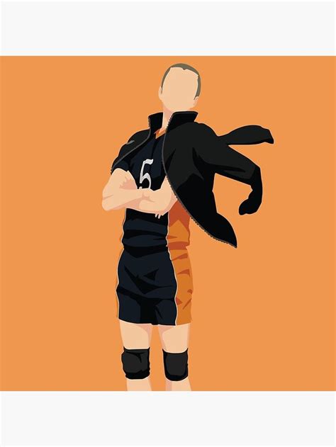 Haikyuu Ryunosuke Tanaka Minimalist Poster By Basit Khan Ryūnosuke