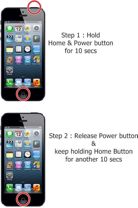 The location of this button depends on the model. iPhone 5 wont Turn On - Black Screen