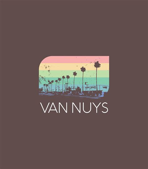Van Nuys San Fernando Valley 818 Retro Vintage California Ca Digital