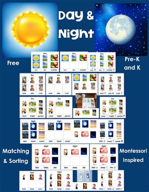 Free Day And Night Sorting Cards Diy Nighttime Box By Carolyn From