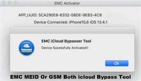EMC MEID Or GSM Both Icloud Bypass Tool IOS 15 4