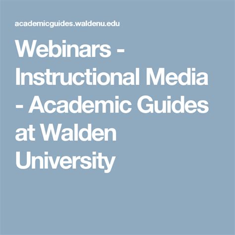 Academic Guides Walden Jakobecgalvan