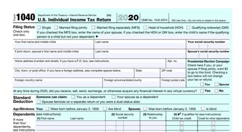 2021 Tax Forms 1040 Printable