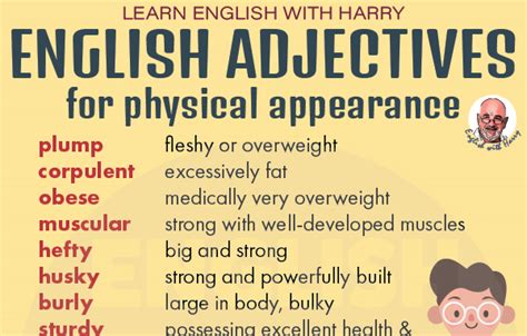 English Adjectives To Describe Physical Appearance • English With Harry