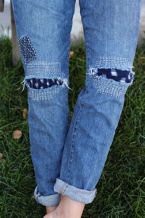 10 Stylish Ways To Patch Your Favorite Jeans Denim Repair Denim Diy