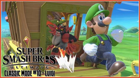Super Smash Bros Ultimate Classic Mode 10 Luigi Luigis Nightmare