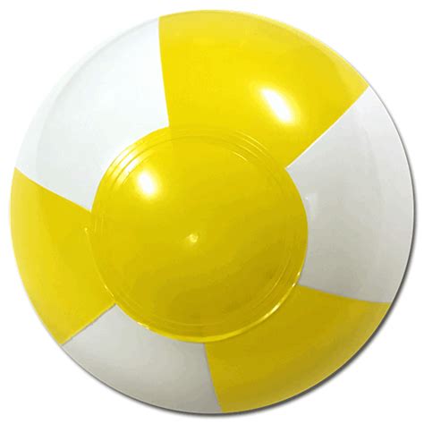 Largest Selection Of Beach Balls 6 Inch Yellow White Beach Balls