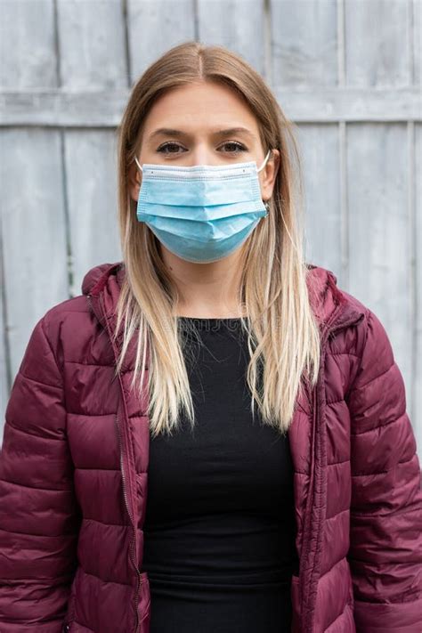 Young Woman With Mask Stock Photo Image Of Epidemic 191897146