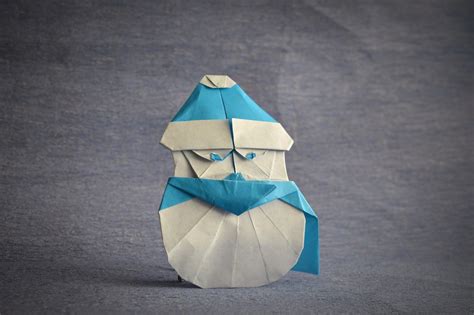 Snowman By Morisue Kei Origami Snowman Designed By Kei Mor Flickr