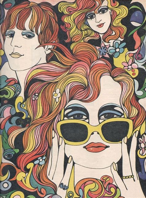 Psychedelic Illustration For Bild Magazine 1967 Psychedelic Art