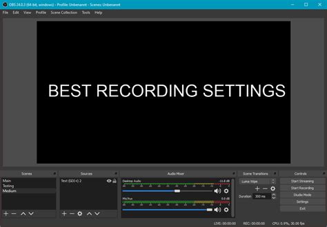 Recording In Obs Studio — The Best Settings 911 Weknow