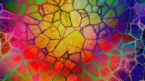 Wallpaper Colorful Digital Art Window Abstract 3d Cgi Symmetry