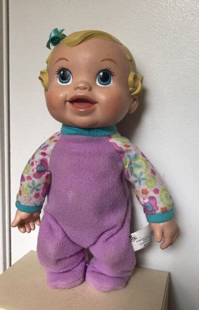 Hasbro 2009 Baby Alive Bouncing Babbles Blonde Molded Hair 10” Doll Ebay