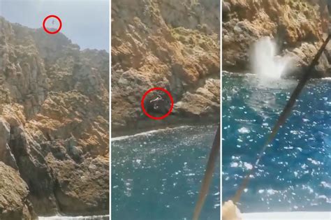 Man Dies Cliff Diving As Wife Films Stunt From A Boat