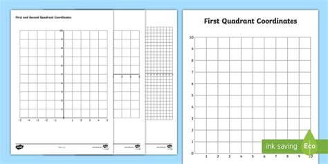 Blank Quadrants Coordinate Worksheets Teacher Made