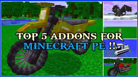 Top 5 Mods For Minecraft Pe Top 5 Addons For Minecraft Pe Mcpe Mods