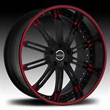 Red And Black 20 Inch Rims Photos