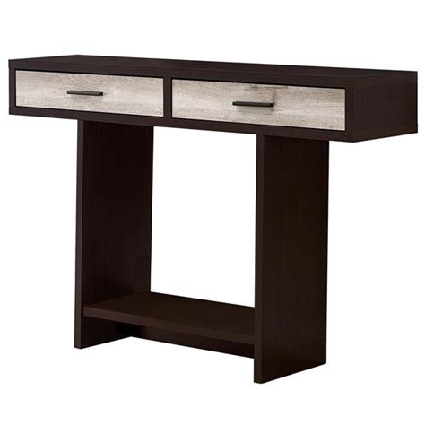 Monarch Specialties Monarch Accent Table 47 25 In X 32 In Composite Cappuccino Taupe