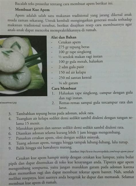 Contoh Teks Prosedur Membuat Makanan Serta Tujuan - Tapara Ilmu